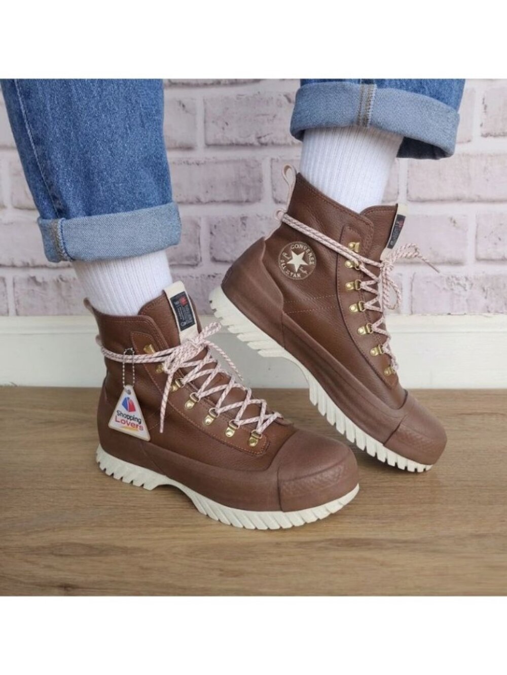 Chuck Taylor All Star Lugged 2.0 CC X-Hi Waterproof Boots Brown 10 Women A12899C